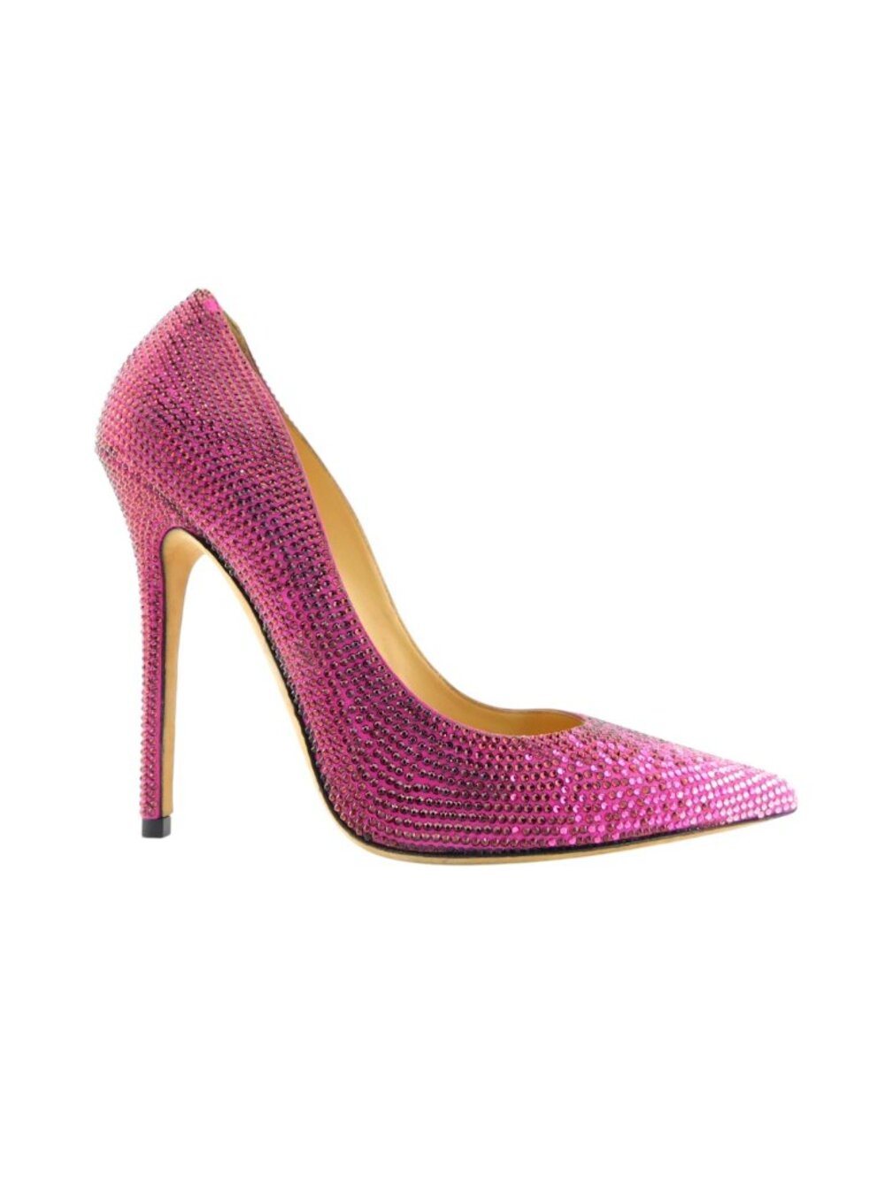 JIMMY CHOO Jazzberry Fuchsia Purple Sparkle Crystal Encrusted Heel Pumps 38.5